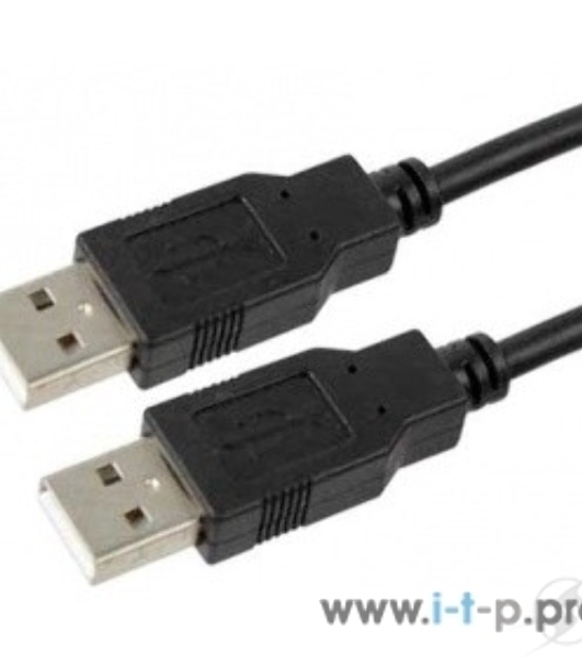 Кабель USB2.0 Pro Cablexpert CCP-USB2-AMAM-6, AM/AM, 1.8м, экран, черный, пакет