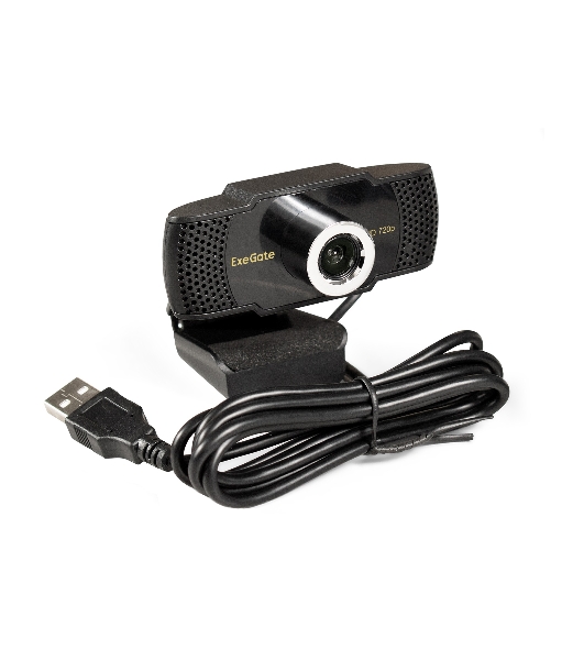 Веб-камера ExeGate BusinessPro C922 HD 1280x720, 30 кадр/с, USB Type-A, микрофон (шумоподавление), универсальное крепление, штатив в комплекте