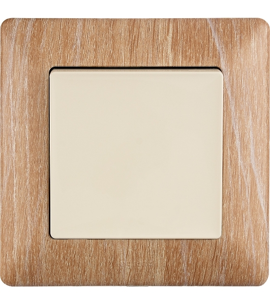 Рамка 'Светлое дерево'. 1-постовая универсальная Valena LIFE
