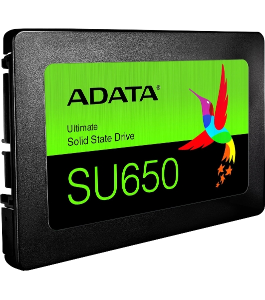 Накопитель SSD ADATA SU650, 512Gb, SATA III, 2.5', R/W 520/450