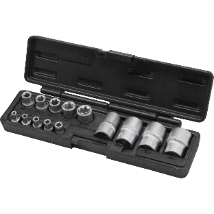 Набор головок Stels TORX, 14 предметов, 1/4, 3/8, 1/2