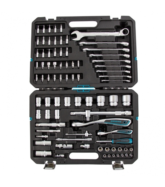 Набор инструментов, 1/4', 1/2', CrV, 120 зубьев, 82 предмета Gross