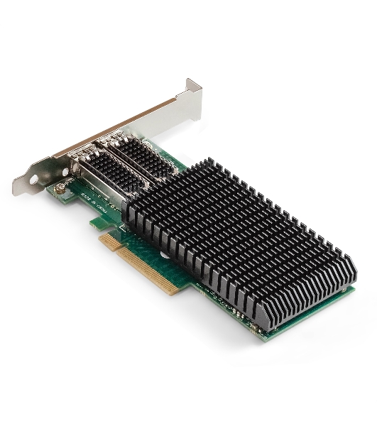 Сетевой адаптер ExeGate EXE-MCX4-2SFP28 (PCI-E x8 v.3, порты 2x SFP28, Dual 25/10/1Gb/s, RDMA NIC Chipset Mellanox ConnectX-4)