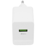 Сетевое зарядное устройство BOROFONE (6974443388596) BA72Aa White 1USB 3.0A QC3.0 18W быстрая зарядка, фото2