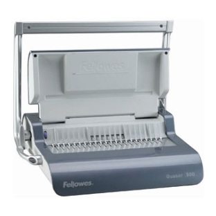 Переплетчик Fellowes Quasar+ (FS-56277) A4/перф.22л.сшив/макс.500л./пластик.пруж. (6-51мм)