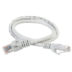 Коммутационный шнур ITK PC01-C5EU-02M (патч-корд), кат.5Е UTP, 0,2м, серый, фото 1