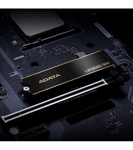 Накопитель SSD ADATA LEGEND 960, 2Tb, PCIe 4.0 x4, M.2 2280, NVMe, R/W 7400/6800, с радиатором