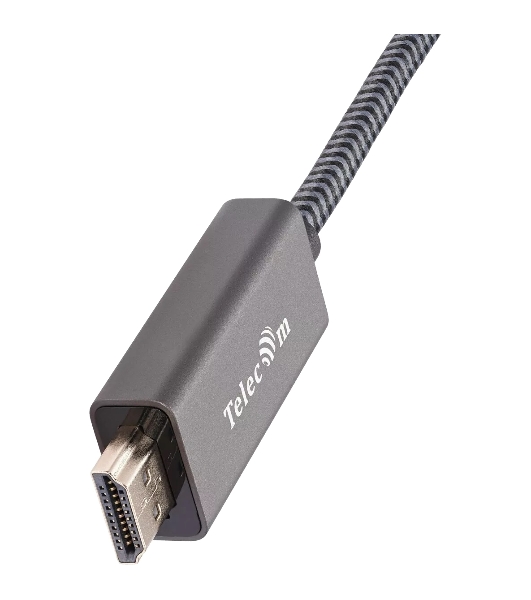 Кабель DisplayPort M-> HDMI M 4K@60Hz 1.8m Telecom,оплетка (TA561M-1.8M)