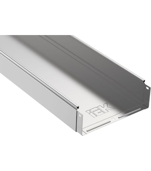 Лоток листовой неперфорированный 300х100 L3000 сталь 1мм IEK CLN10-100-300-3