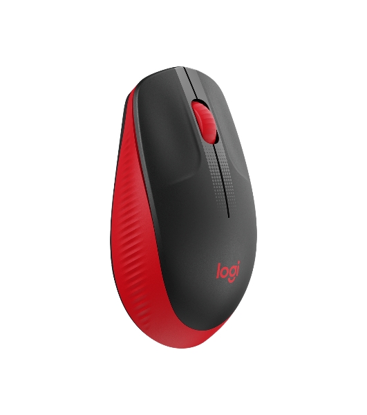 Мышь беспроводная Logitech M190 черный/красный, 1000 dpi, радиоканал, USB, кнопки - 3