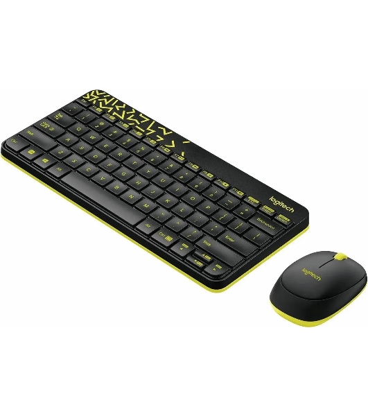 Комплект клавиатура + мышь Logitech Wireless Desktop MK240 Nano черный Retail Combo