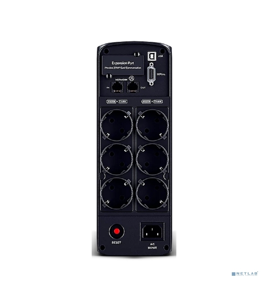 Источник бесперебойного питания Cyberpower CP1350EPFCLCD Line-Interactive 1350VA/810W USB/RS-232/RJ11/45 (6 EURO)
