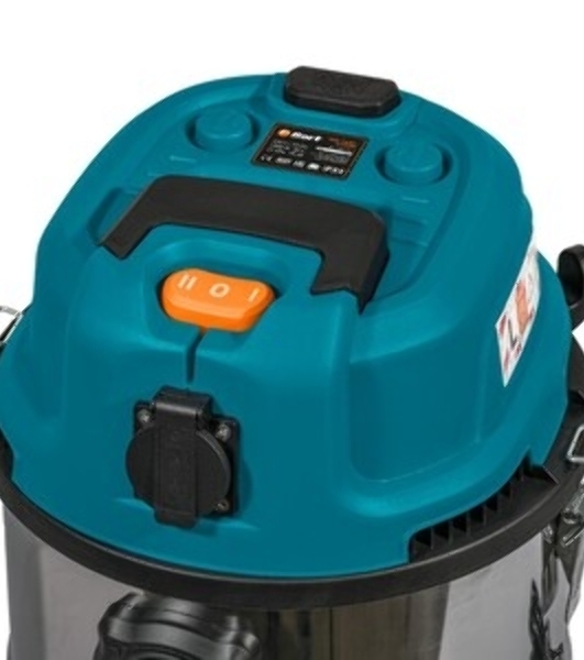 Строительный пылесос Bort BSS-1640-STORM синий, 270/1600 Вт, уборка сухая/влажная, пылесборник мешок/контейнер, 40 л