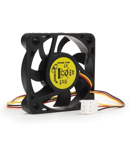 Вентилятор для корпуса Gembird черный 50мм 4500rpm 24db 3-pin 827