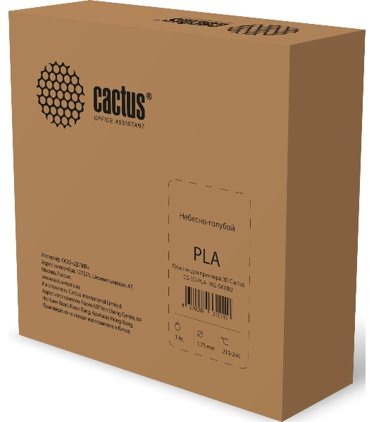 Пластик для принтера 3D Cactus CS-3D-PLA-1KG-SKYBU PLA d1.75мм 1кг 1цв.