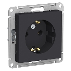 Механизм розетки 1-м СП AtlasDesign с заземл. 16А карбон SchE ATN001043, фото9