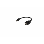 Кабель USB Rexant OTG micro USB на USB шнур 0.15 м черный, фото 1