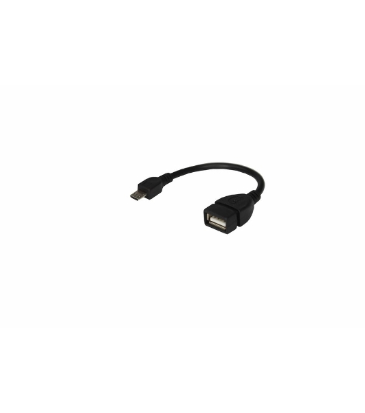 Кабель USB Rexant OTG micro USB на USB шнур 0.15 м черный