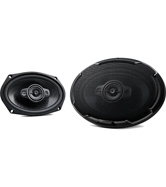Колонки автомобильные Kenwood KFC-PS6986 600Вт 88дБ 4Ом 15x23см (6x9дюйм) (ком.:2кол.) коаксиальные четырехполосные