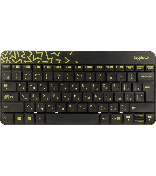 Комплект клавиатура + мышь Logitech Wireless Desktop MK240 Nano черный Retail Combo