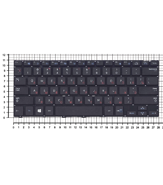 Клавиатура для ноутбука Samsung NP915S3, черная