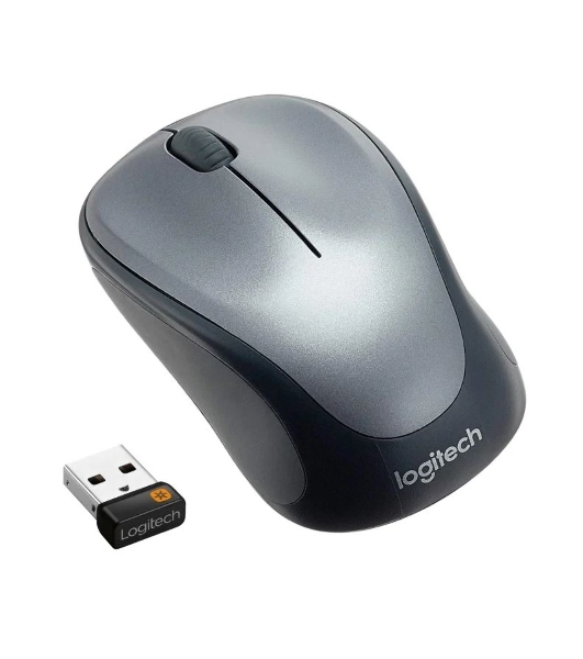 Мышь беспроводная Logitech M235 серый/черный, 1000 dpi, радиоканал, USB, кнопки - 3