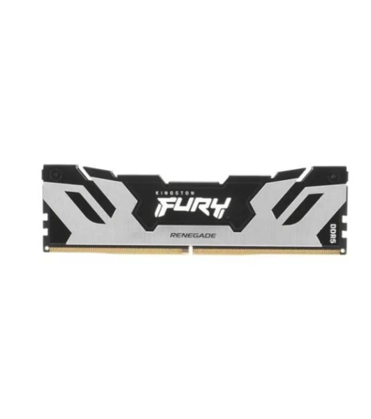 Оперативная память Kingston Fury Renegade, DDR5, 16Gb (1x16Gb), 6400MHz, CL32, DIMM, с радиатором, серебристый/черный