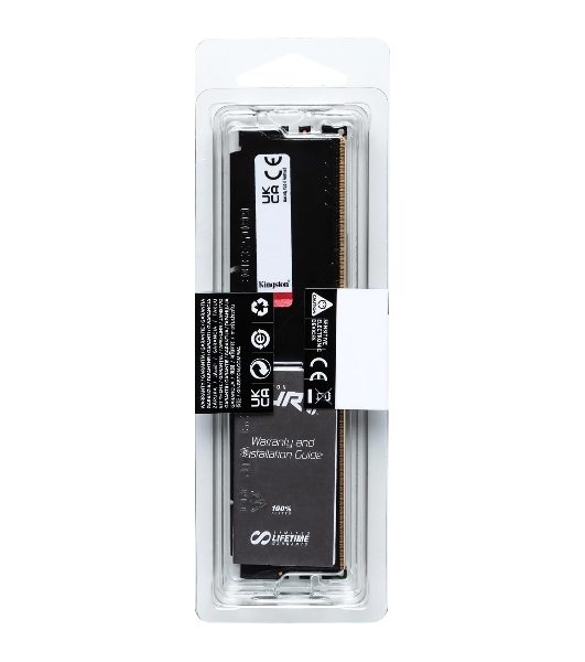 Оперативная память Kingston Fury Beast, DDR5, 16Gb (1x16Gb), 6000MHz, CL30, DIMM, с радиатором, черный