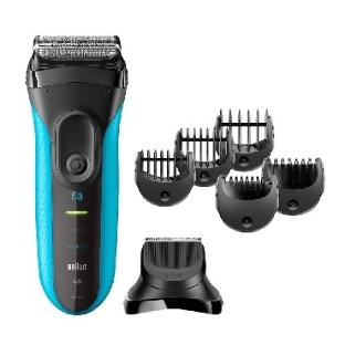 Электробритва сетчатая Braun 3010BT синий/черный