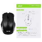 Мышь проводная Acer OMW020 черный, 1600 dpi, USB, кнопки - 4, фото20