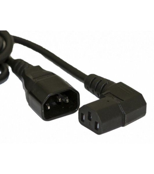 Кабель питания IEC 320 C19 - IEC 320 C20 (3x1.5), 16A, прямая вилка, 1м, черный Hyperline PWC-IEC19-IEC20-1.0-BK