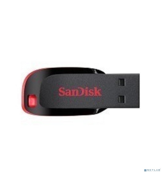 Флешка USB Sandisk CZ50 Cruzer Blade (SDCZ50-016G-B35), 16Gb, USB 2.0, R/W 15/4, черный/красный