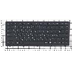 Клавиатура для ноутбука Lenovo Flex 14 G400s черная с рамкой, фото2