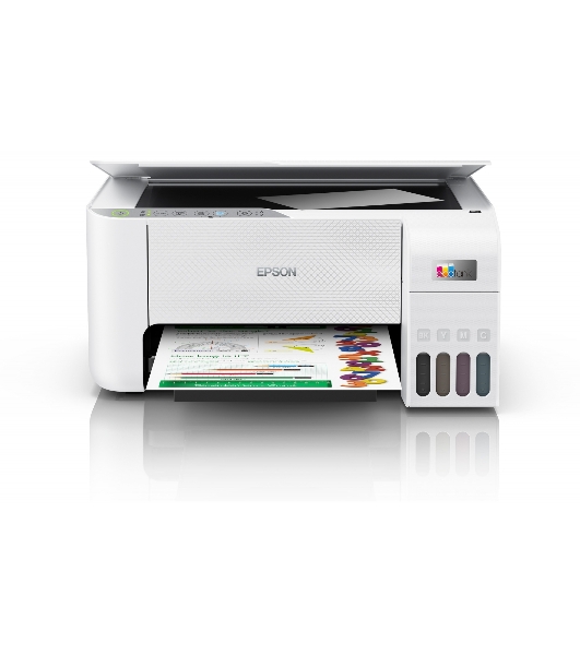 МФУ струйное Epson L3256 (C11CJ67407/C11CJ67414/C11CJ67421/C11CJ67519/C11CJ67504/C11CJ67524/C11CJ67516), A4 цветное, печ. до 10 стр/мин. (ч/б) до 5 стр/мин. (цвет), 1440 x 5760 dpi (печать) 1200x2400dpi (скан.), USB, Wi-Fi