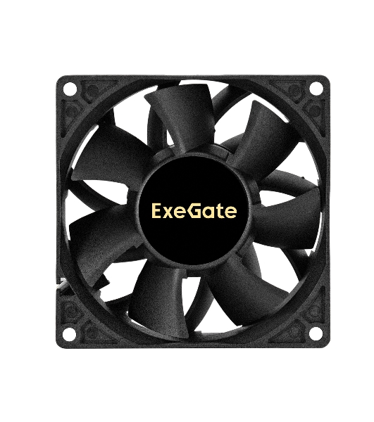 Вентилятор для корпуса ExeGate EX09238S3P-24 черный, 92 мм, 4500 об/мин, 48.3 дБ, 3 pin