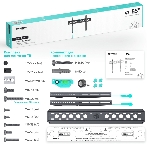 Кронштейн ONKRON FM6 для телевизора 43'-85' фиксированный, черный, фото19