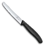 Нож кухонный Victorinox Swiss Classic (6.7803) стальной для овощей лезв.110мм прямая заточка черный, фото 1