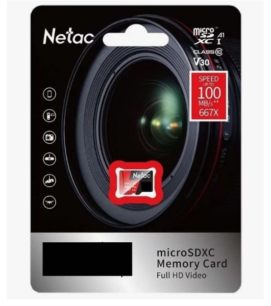 Флеш карта MicroSD card Netac P500 Extreme Pro 128Gb, retail version w/o SD adapter