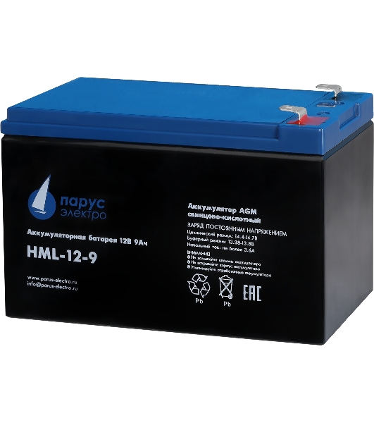 Батарея для ИБП Парус Электро, профессиональная серия HML-12-9