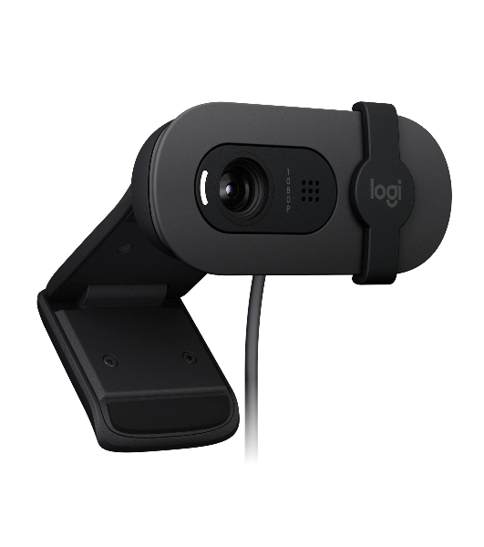 Веб-камера Logitech Brio 105 1920x1080, 30 кадр/с, USB Type-A, микрофон (шумоподавление), шторка приватности, автоосвещение, универсальное крепление