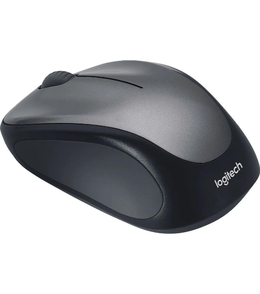 Мышь беспроводная Logitech M235 серый/черный, 1000 dpi, радиоканал, USB, кнопки - 3