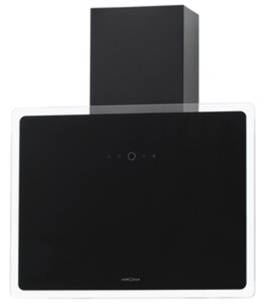 Вытяжка кухонная вертикальная Krona AURA 600 FRAME BLACK S черный с прозрачным кантом