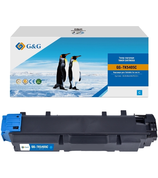 Картридж лазерный G&G GG-TK5405C (TK-5405 C) голубой (10000 стр.) для Kyocera TASKalfa MA3500ci