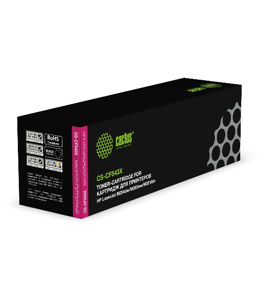 Картридж лазерный Cactus CS-CF543X пурпурный (2500 стр.) для HP LJ M254dw/M280nw/M281fdn