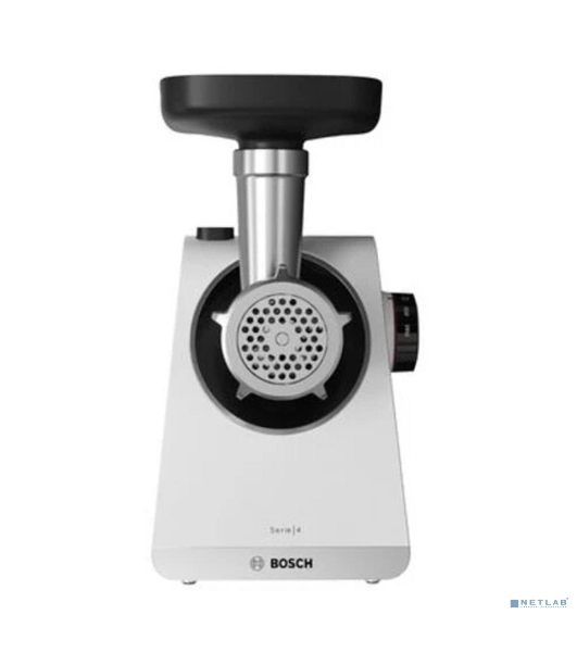 Мясорубка электрическая Bosch MFWS420W белый, 1900 Вт, 2.5 кг/мин, реверс, насадки - 3