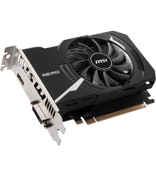 Видеокарта MSI PCIE16 GT1030 2GB GDDR4 GT 1030 AERO ITX 2GD4 OC