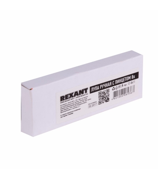 Лупа ручная с пинцетом 8х Rexant