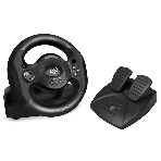 Руль SVEN GC-W300 (педали, вибро, лепестки, D-pad, 10 кл, резин. вставки, PC, цифр. и аналог., фото17