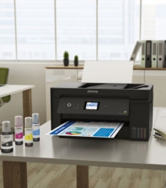 МФУ струйное Epson L14150, (C11CH96404/C11CH96505/C11CH96403/C11CH96502/C11CH96507), A3, цветной, печ. 38 стр/мин (ч/б) 24 стр/мин (цв.), 1200 x 4800 dpi (печать) 1200x2400dpi (скан.), USB, RJ-45, Wi-Fi