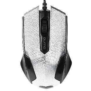 Мышь проводная Qumo Office M14 белый, 1000 dpi, USB, кнопки - 3